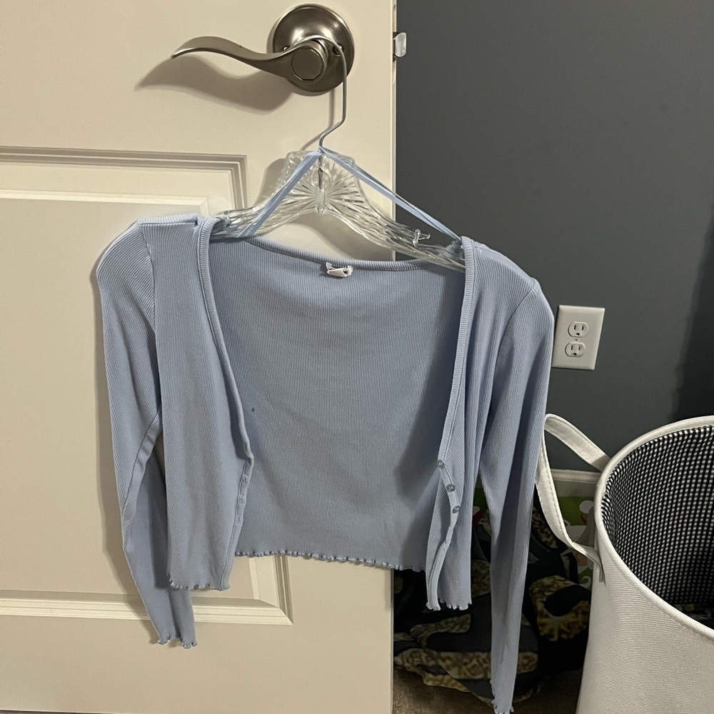 garage button down top